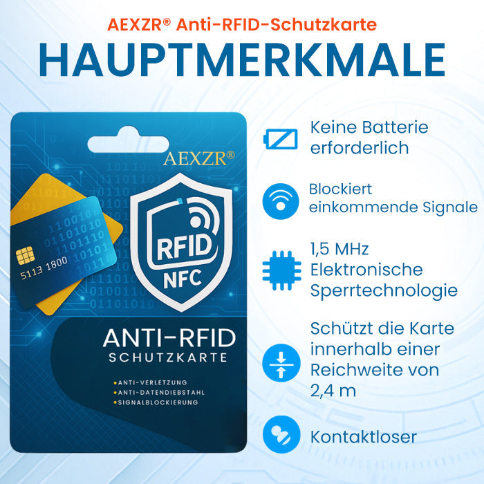 ⚡FLASH DEAL | AEXZR® Anti-RFID-Schutzkarte